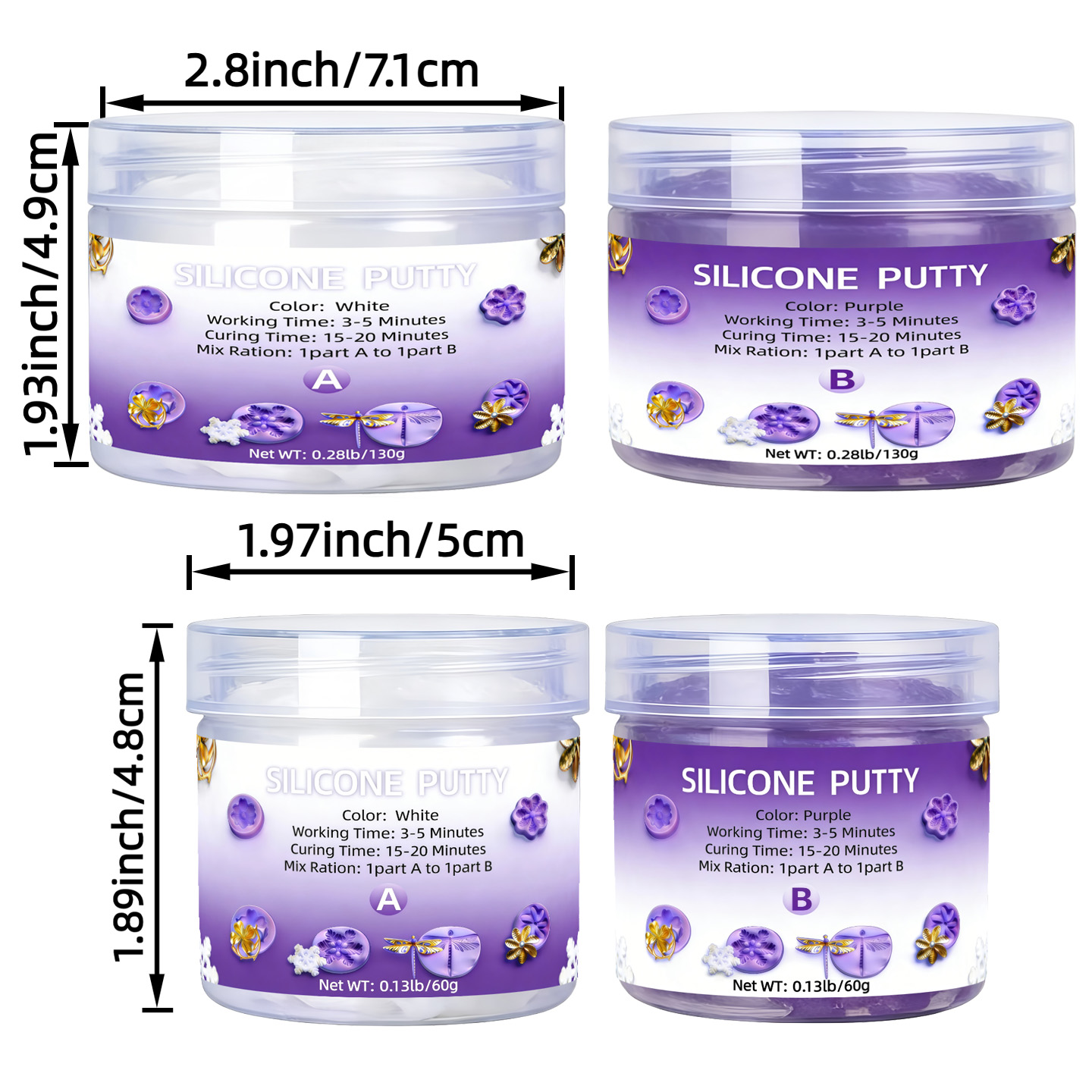 Resin Craft Kit - Silicone Putty - Kit Pembuatan Cetakan