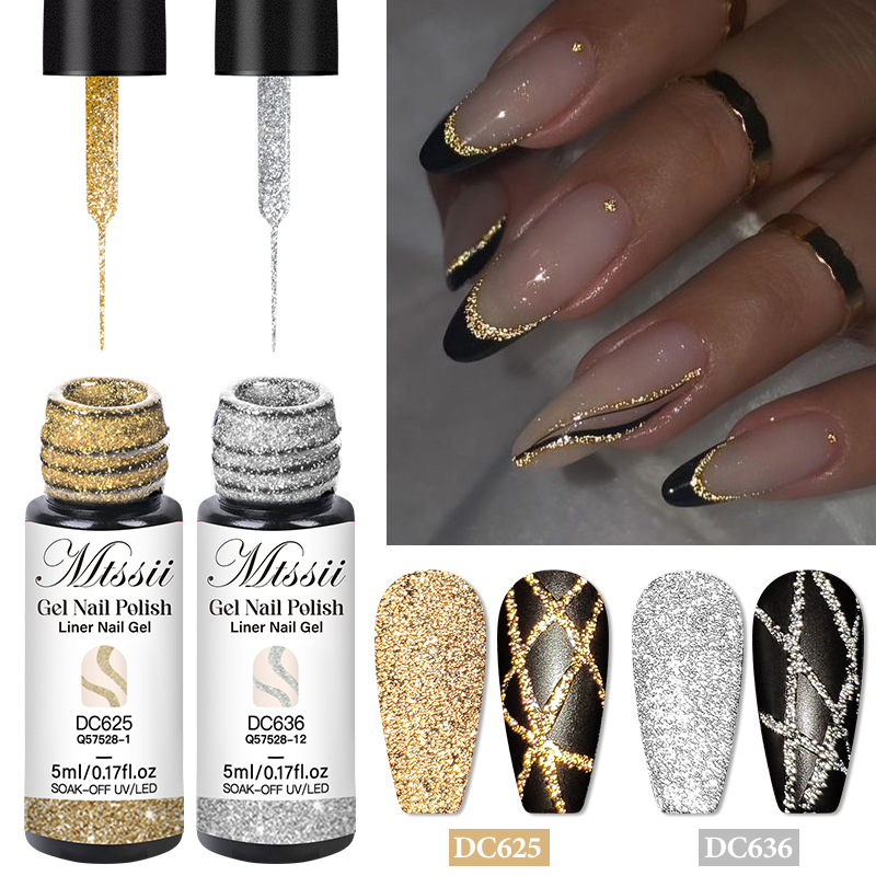 Resin Glitter Pack - 2/4/6 Buah Set Cat Kuku Gel