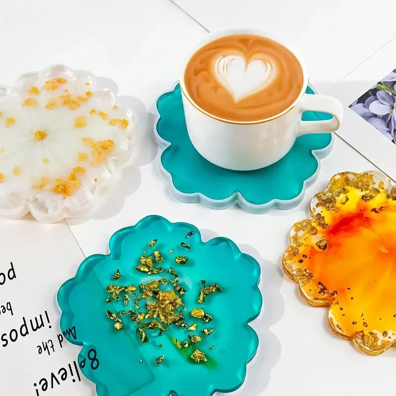 Geode Mold Silicone - Cetakan Resin Silikon Bentuk Sakura DIY,