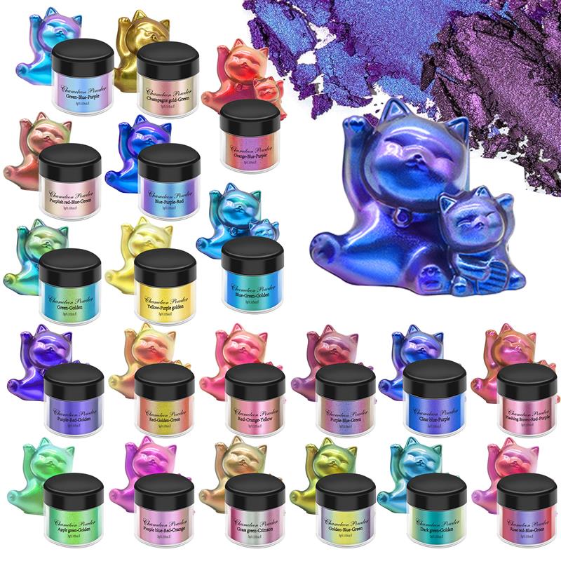 Resin Pigment Set - 3g cermin bunglon Resin pigmen Glitter