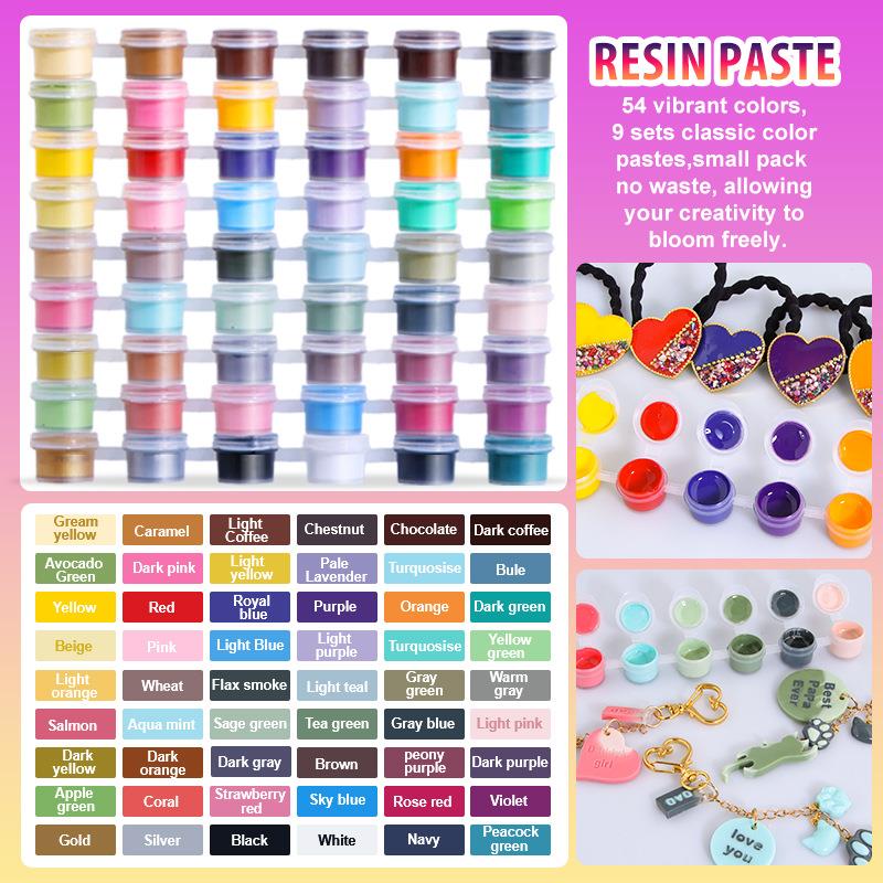 Resin Pigment Set - 6 Warna/Set Pigmen Pasta UV Resin