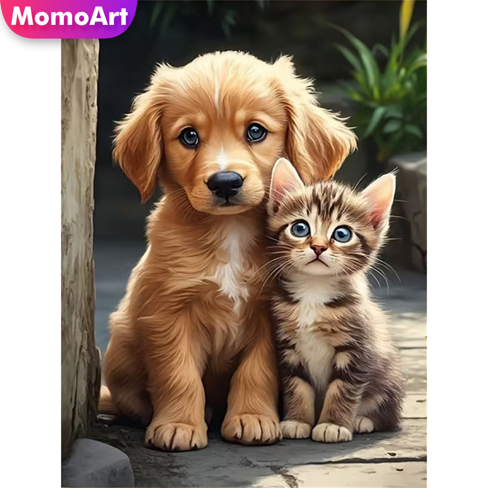 Resin Craft For Beginners - Momoart Lukisan Hewan Anjing Bordir Berlian