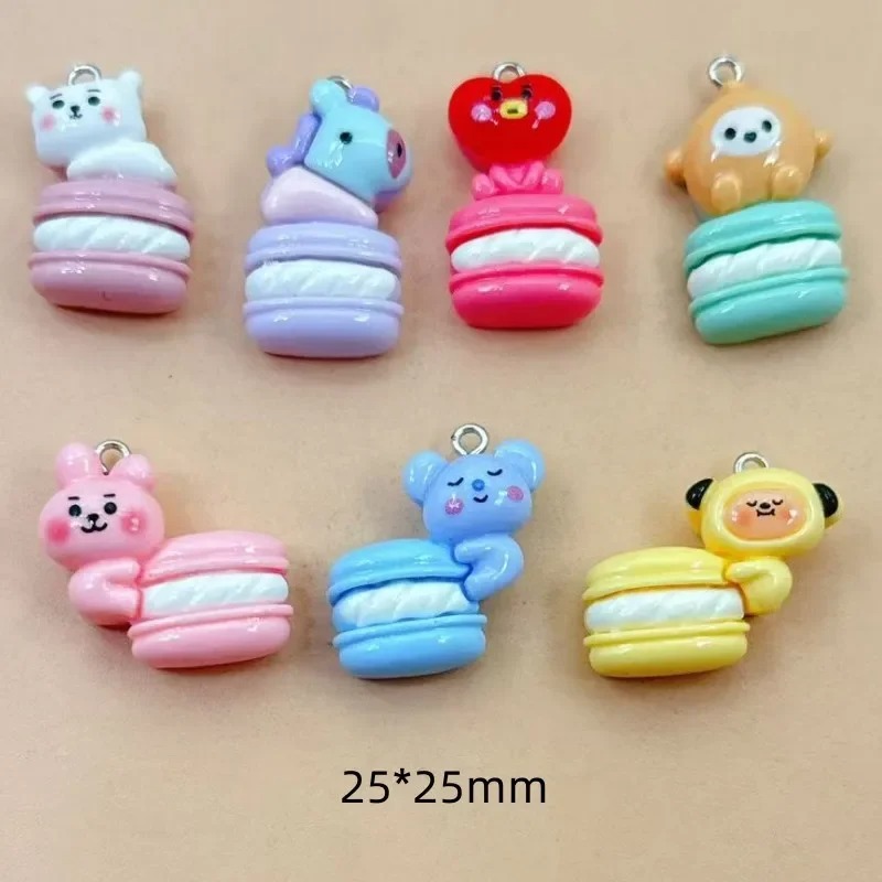 Resin Craft Material - 10pcs Aksesoris Resin Kartun Campuran, Liontin