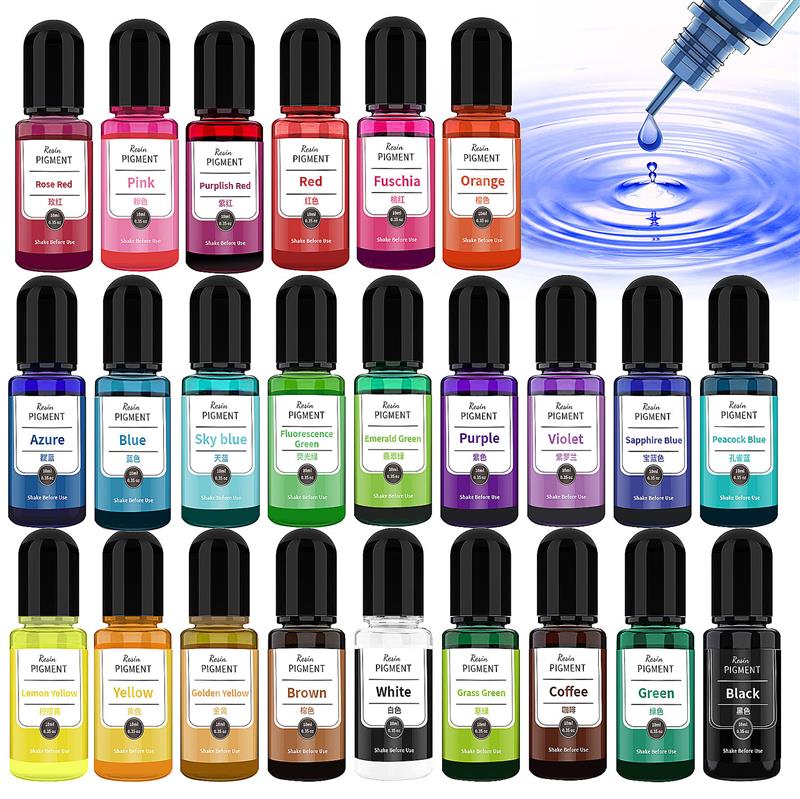 Resin Dye Alcohol - Tinta seni 24 warna pigmen Resin