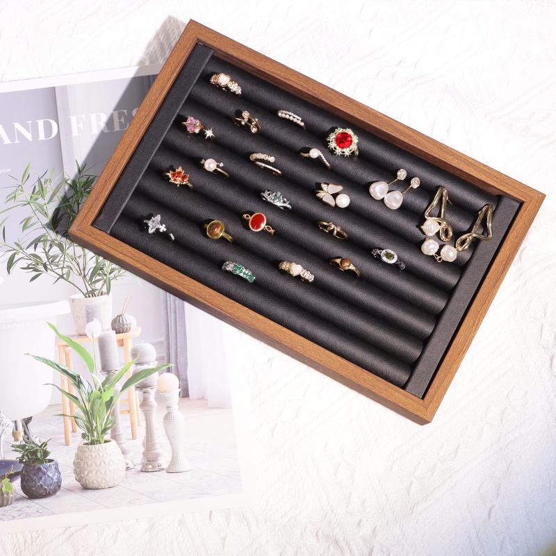 1 Buah Beberapa Gaya Tampilan  - Wood Ring Blank ulasan dan harga