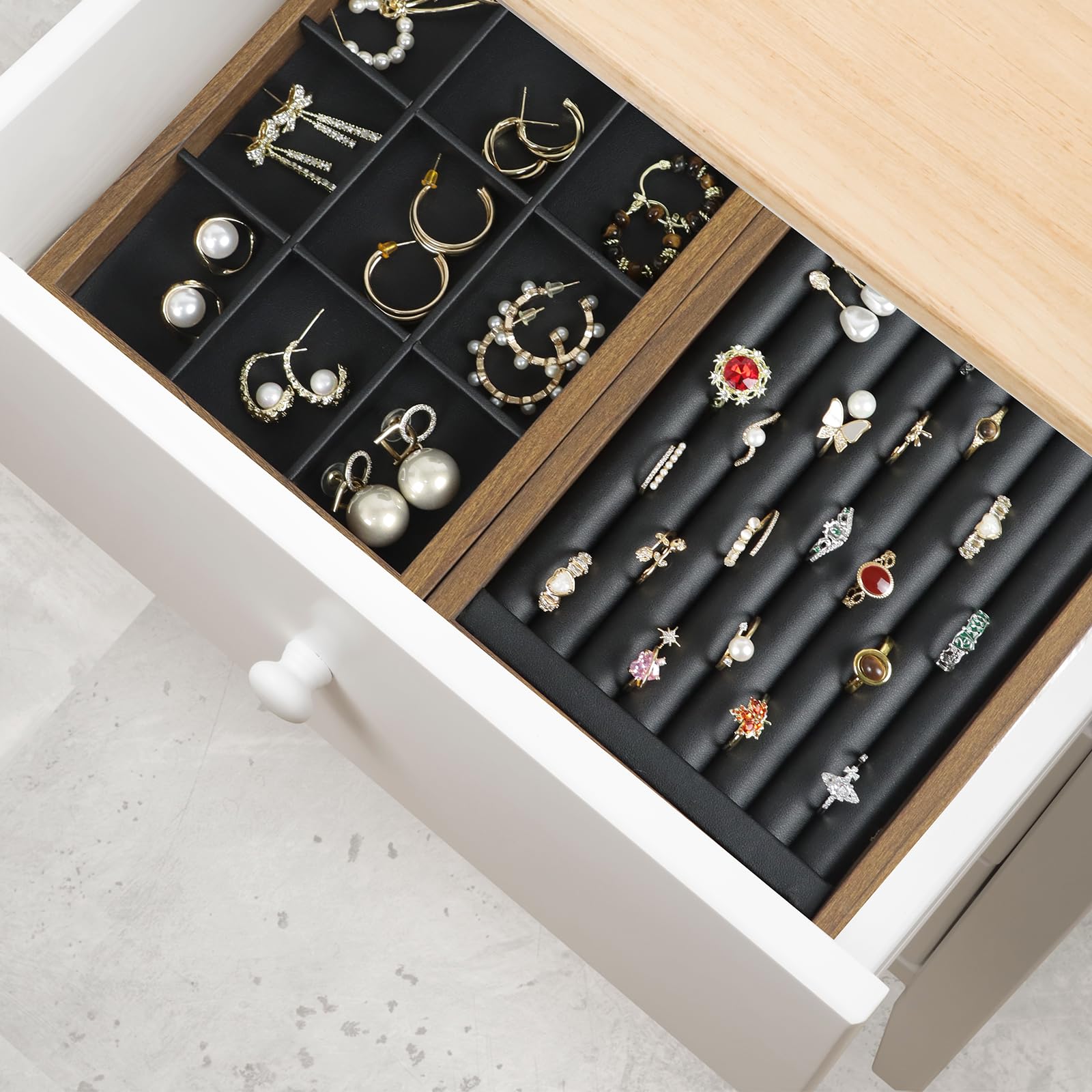 1 Buah Beberapa Gaya Tampilan  - Wood Ring Blank ulasan dan harga
