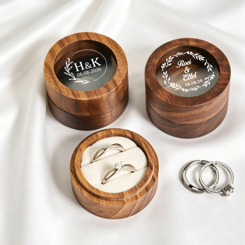 Kotak Cincin Pernikahan Person - Wood Ring Blank ulasan dan harga
