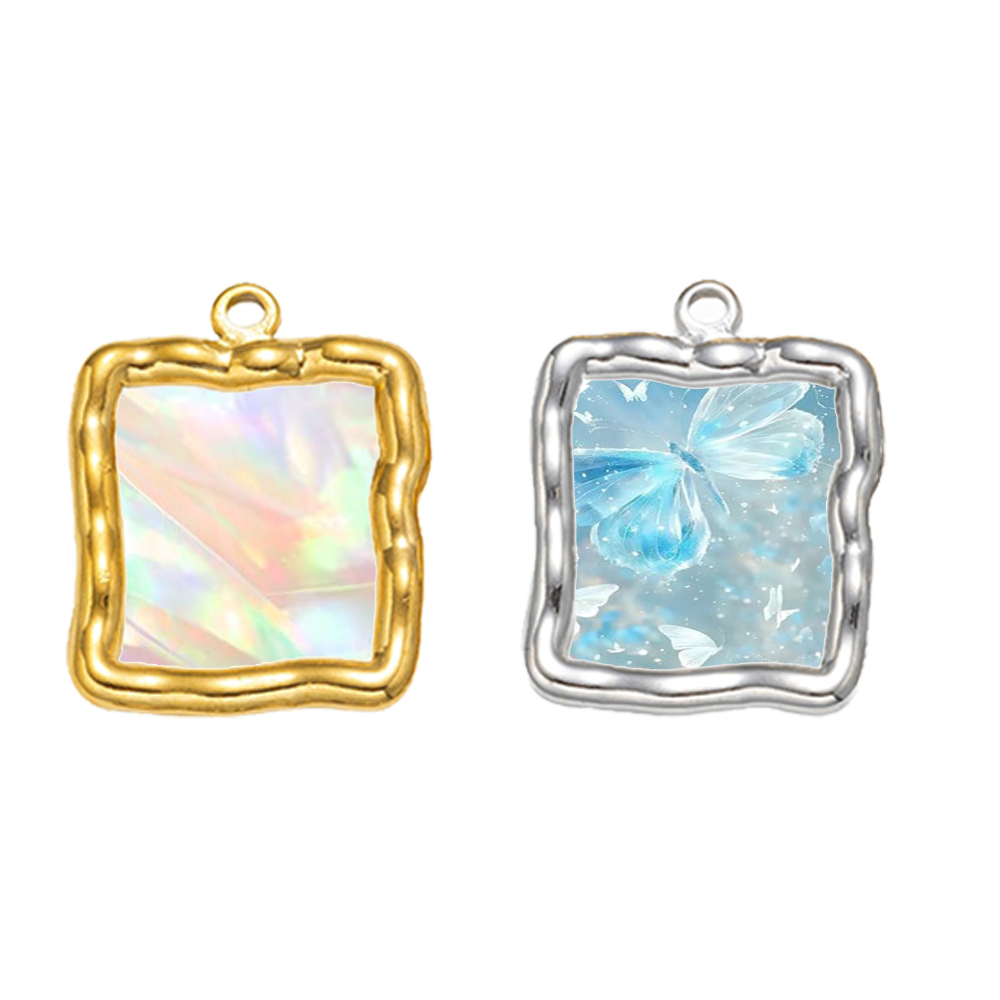 5 pcs Liontin Bingkai Berongga - Resin Craft Material ulasan dan harga