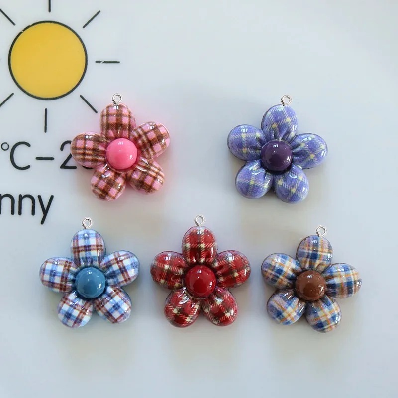10Pcs Liontin Resin Bunga Mani - Resin Craft Material ulasan dan harga