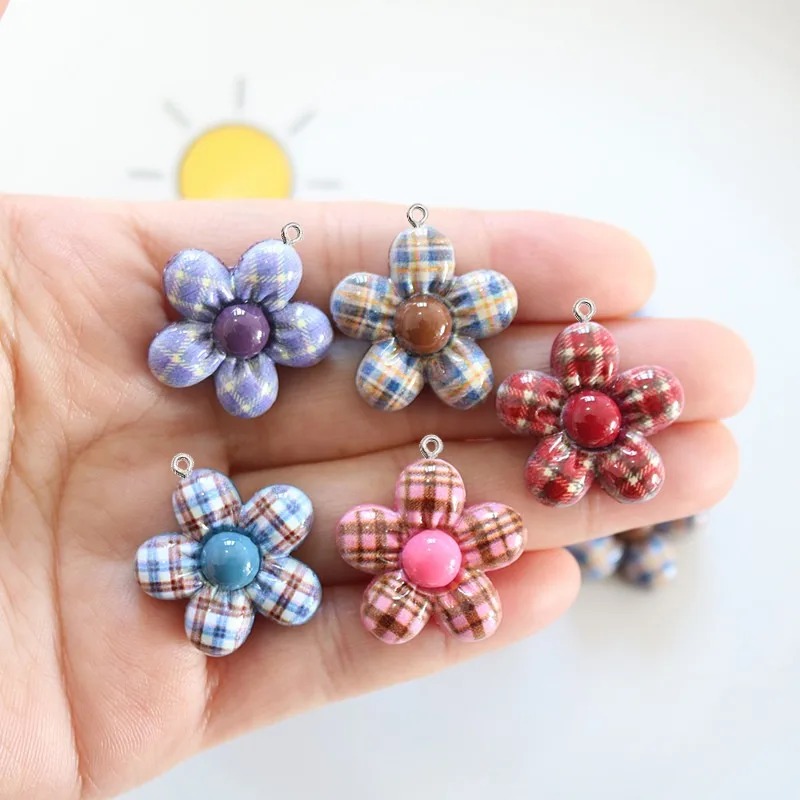 10Pcs Liontin Resin Bunga Mani - Resin Craft Material ulasan dan harga