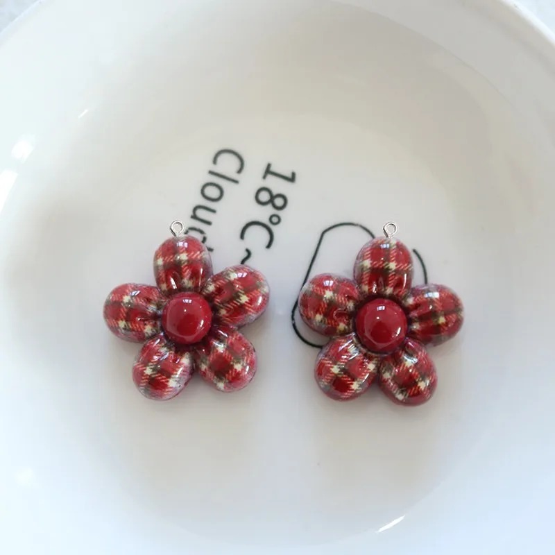 10Pcs Liontin Resin Bunga Mani - Resin Craft Material ulasan dan harga