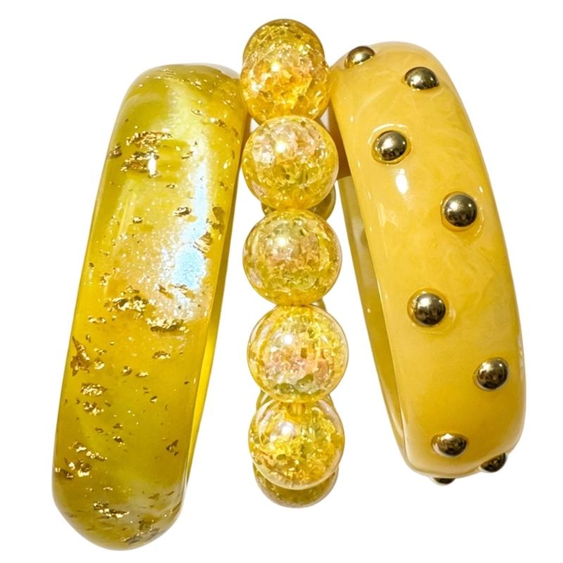 P9FE Paket 1 Set Gelang Bangle - Resin Glitter Pack ulasan dan harga