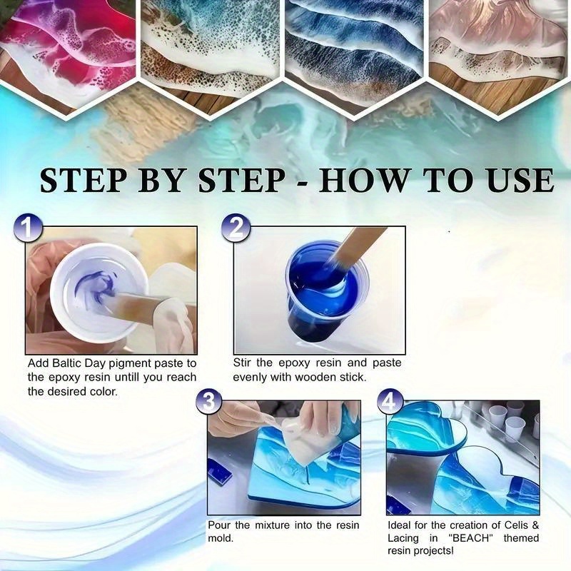 24 Warna/8 Warna 5 Gram 0. 18  - Resin Pigment Set ulasan dan harga