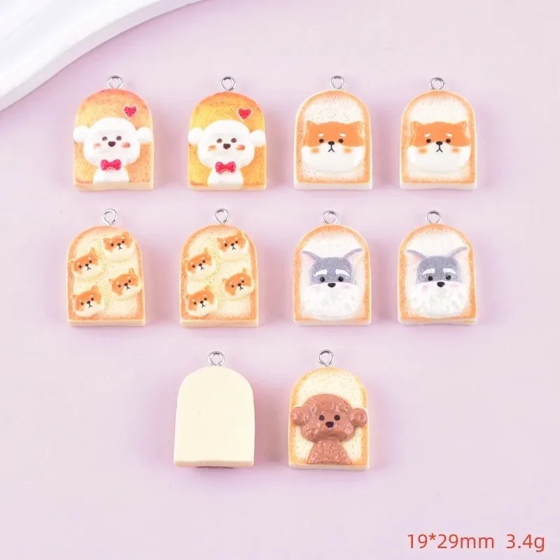 10 Buah Liontin Resin Anjing R - Resin Craft Material ulasan dan harga
