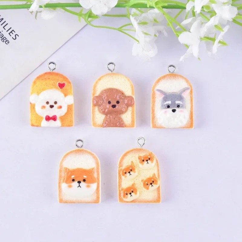10 Buah Liontin Resin Anjing R - Resin Craft Material ulasan dan harga