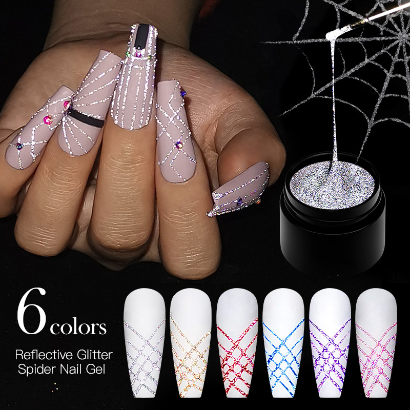 6Pcs/Set Set Cat Kuku Gel Glit - Resin Glitter Pack ulasan dan harga