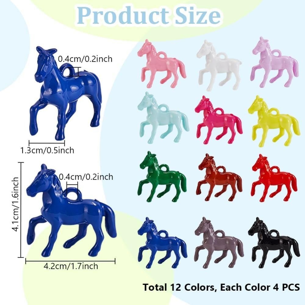 48 Buah Liontin Akrilik Buram  - Resin Craft Kit ulasan dan harga