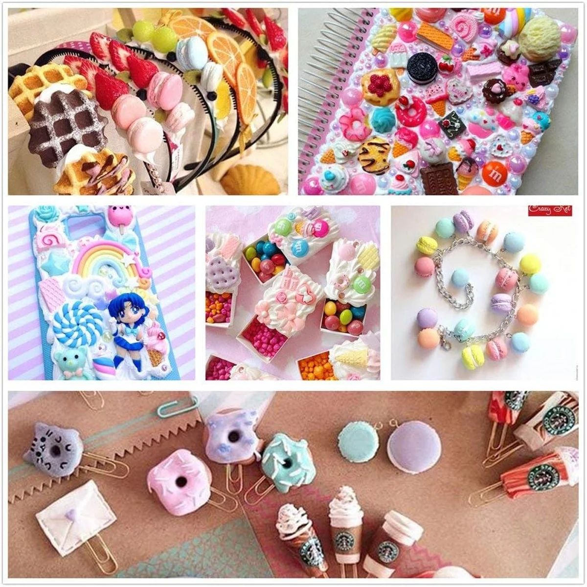 30 buah Set lucu jimat lendir  - Resin Craft Kit ulasan dan harga
