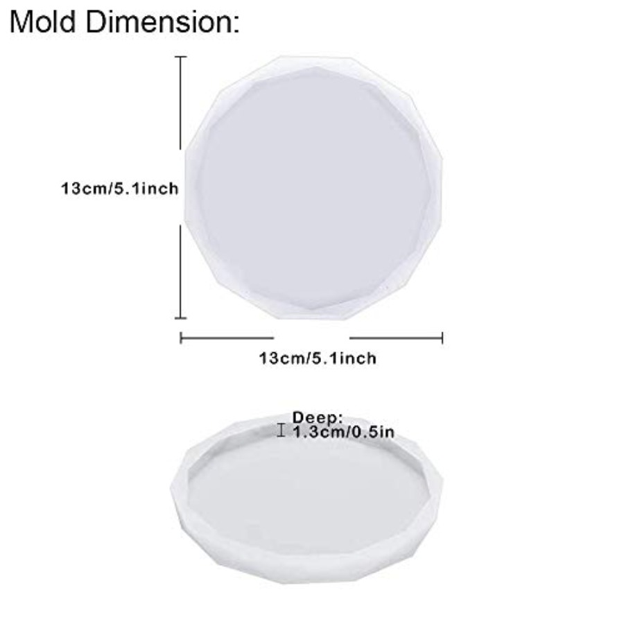 4 Paket Cetakan Coaster - Ceta - Geode Mold Silicone ulasan dan harga