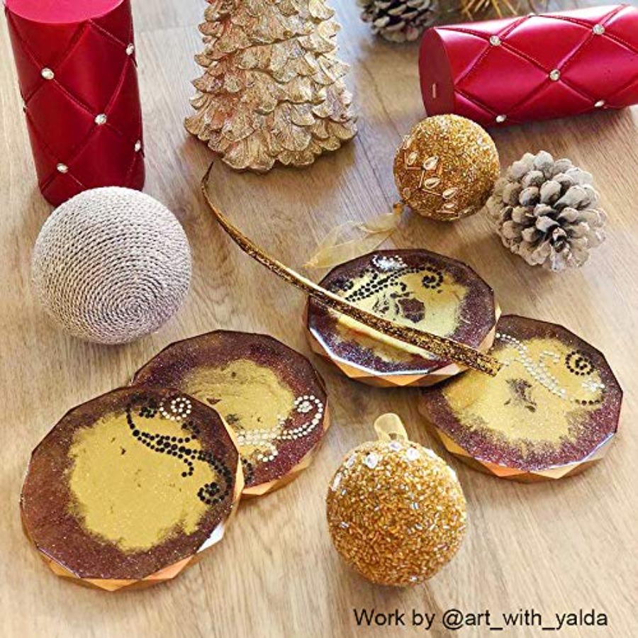 4 Paket Cetakan Coaster - Ceta - Geode Mold Silicone ulasan dan harga