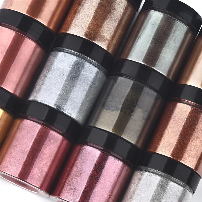 50g kilau logam emas perak war - Resin Pigment Set ulasan dan harga