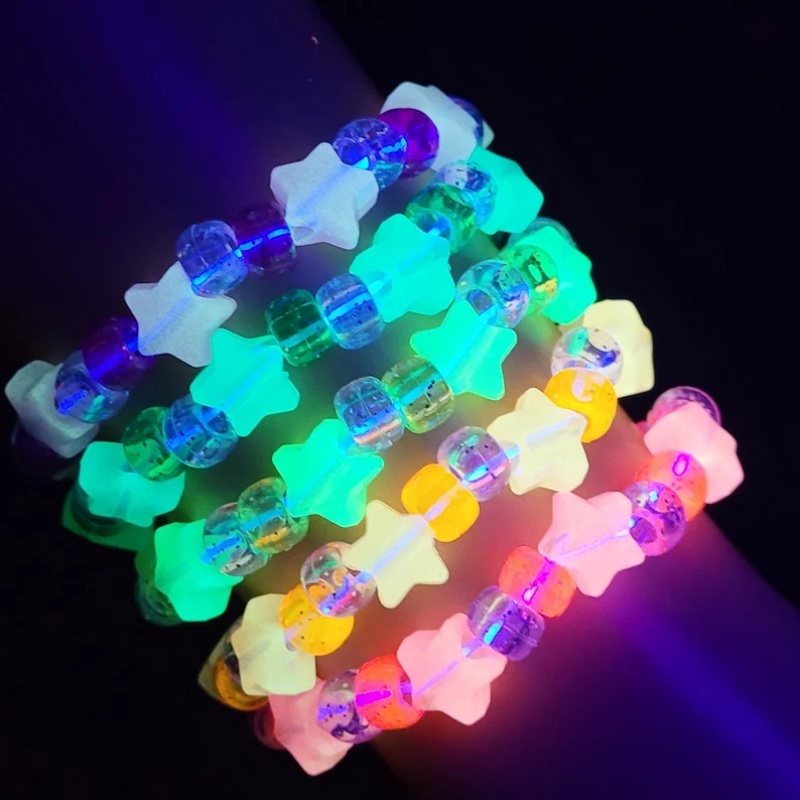 5 Set Gelang Kandi Bintang Cah - Resin Glitter Pack ulasan dan harga