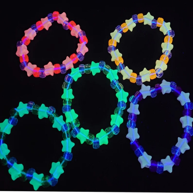 5 Set Gelang Kandi Bintang Cah - Resin Glitter Pack ulasan dan harga