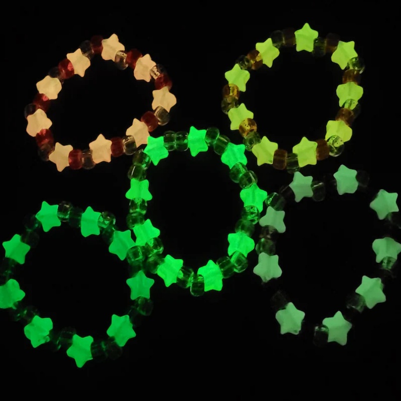 5 Set Gelang Kandi Bintang Cah - Resin Glitter Pack ulasan dan harga