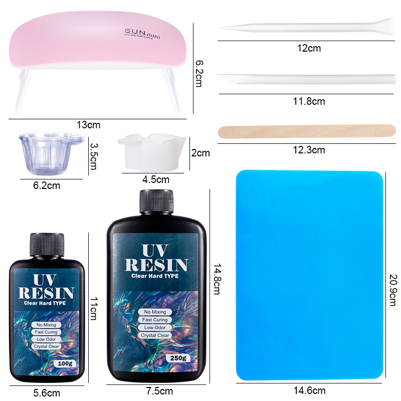 100g/250g bening Resin UV tipe - Epoxy Uv Resin Kit ulasan dan harga