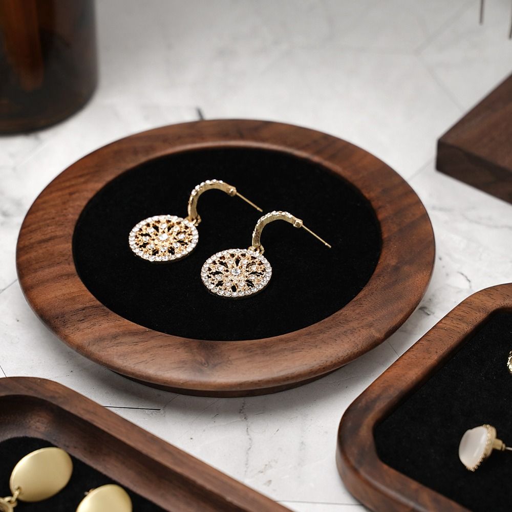 Nampan Kayu Geometris Sederhan - Wood Ring Blank ulasan dan harga